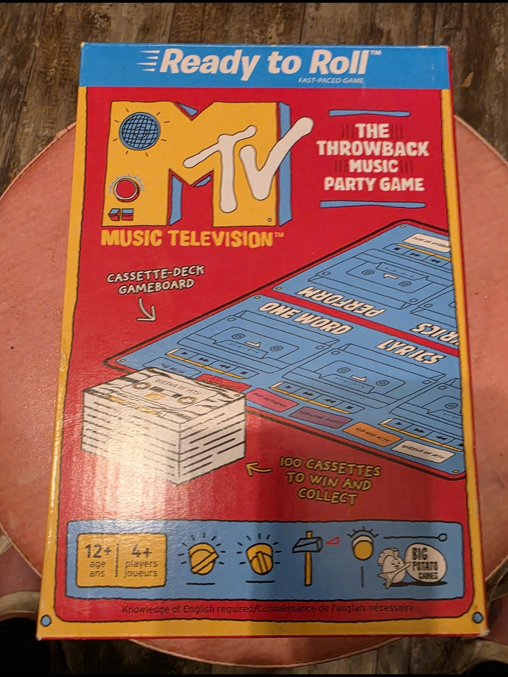 Ready to Roll MTV Music Television Party Game - Red & Yellow Box